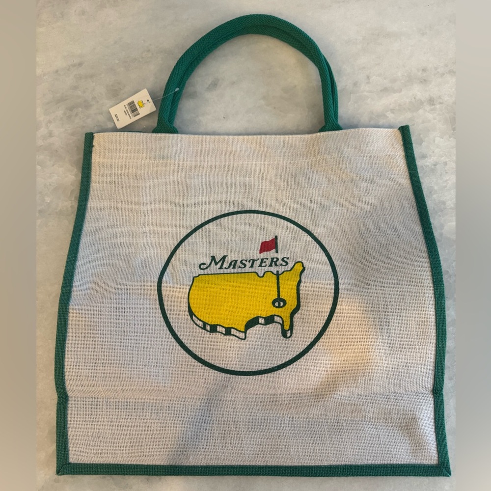 NWT Masters Augusta Logo Tote Bag with Green Accents